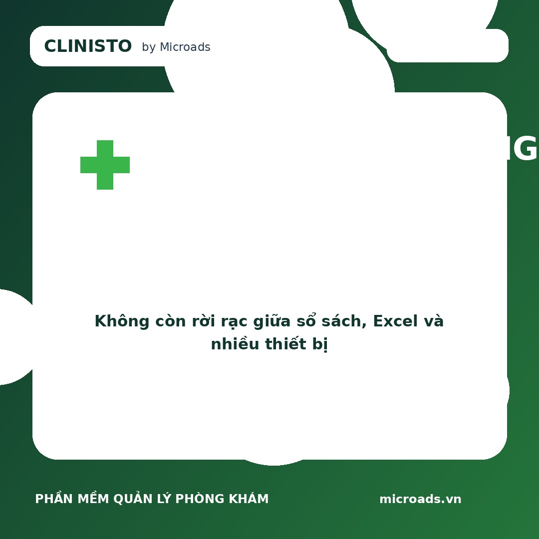 Minh họa phần mềm quản lý phòng khám